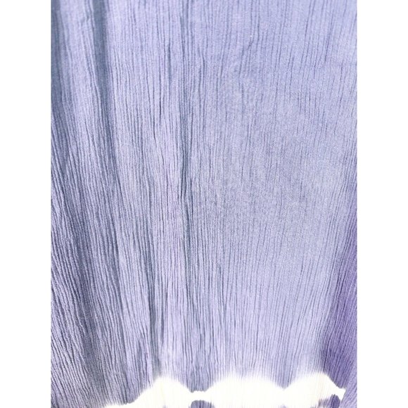 Buy Together You & I Large Cold Shoulder Crepe Dress Coverup Tie Dye Blue GUC - Picture 4 of 6